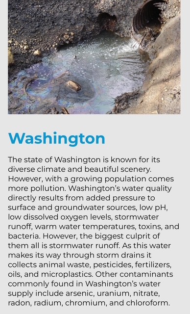 Stormwater runoff pollution in Washington state